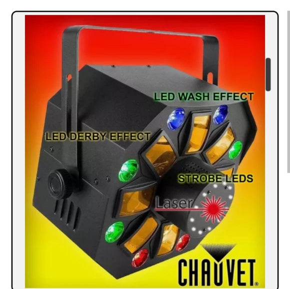 Black Octagonal LED DJ Light - Picture 3 of 8